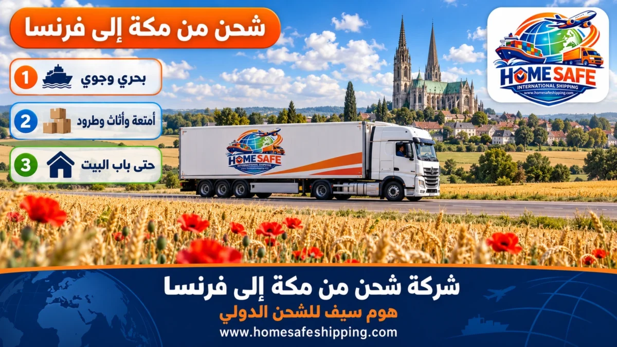 شركة شحن من مكة إلى فرنسا