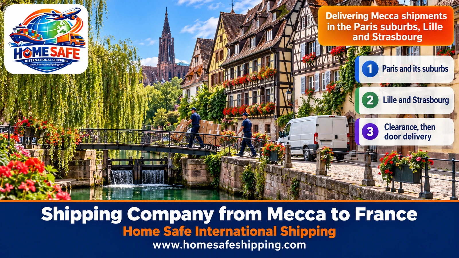 Delivering Mecca shipments in the Paris suburbs, Lille and Strasbourg