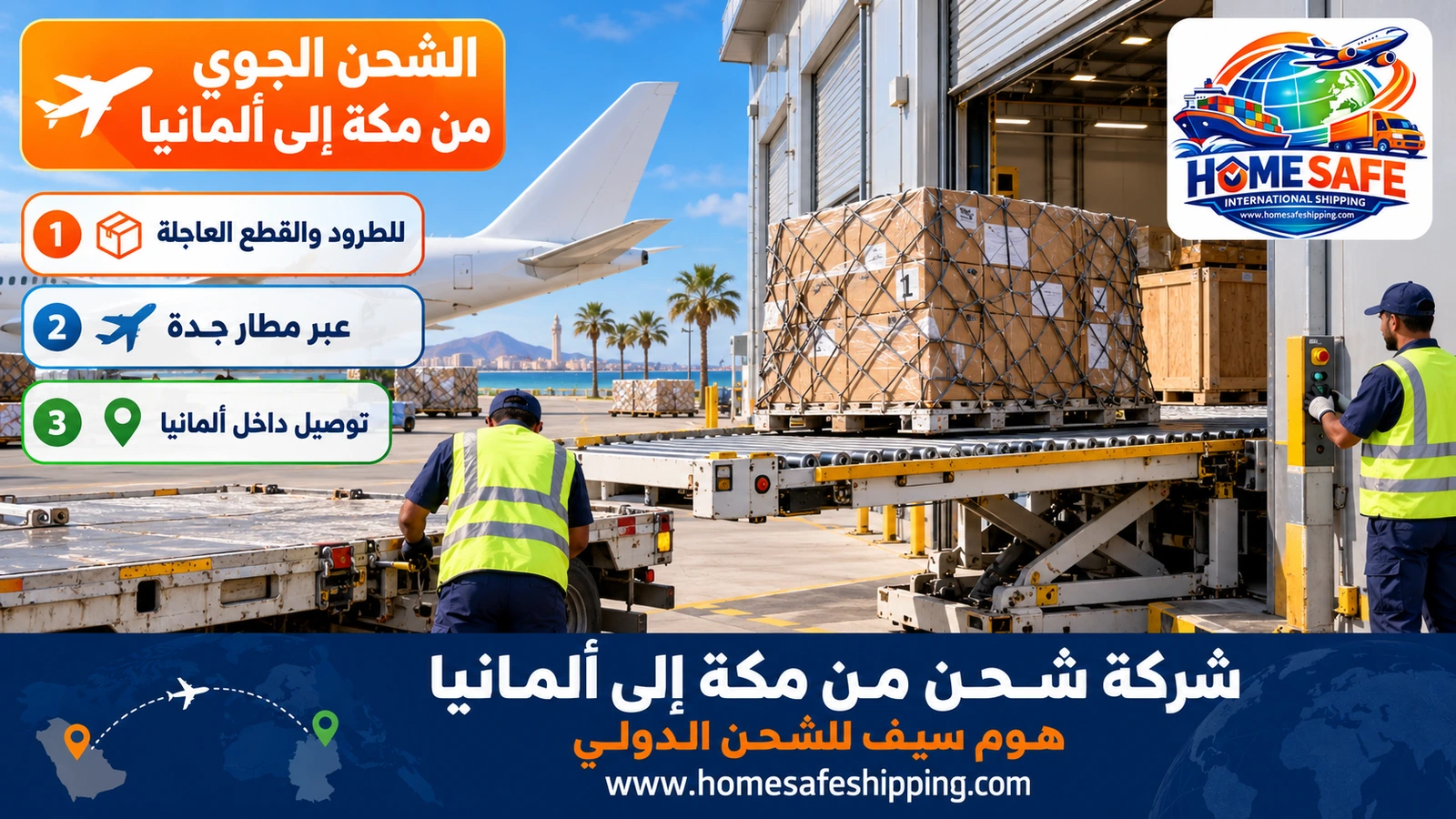 الشحن الجوي من مكة إلى ألمانيا