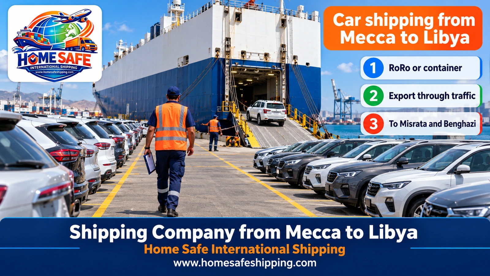 Car shipping from Mecca to Libya