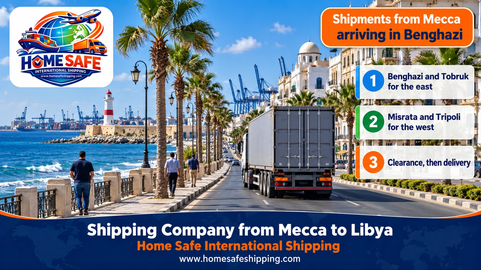 Shipments from Mecca arriving in Benghazi