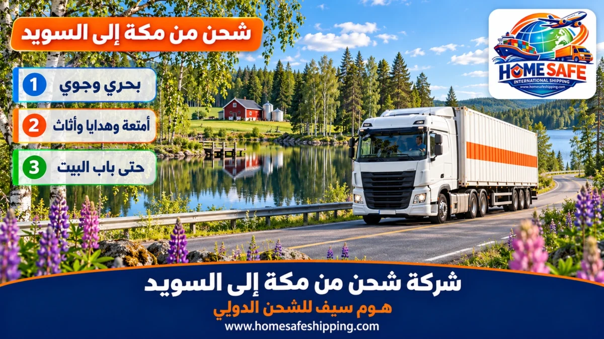 شركة شحن من مكة إلى السويد