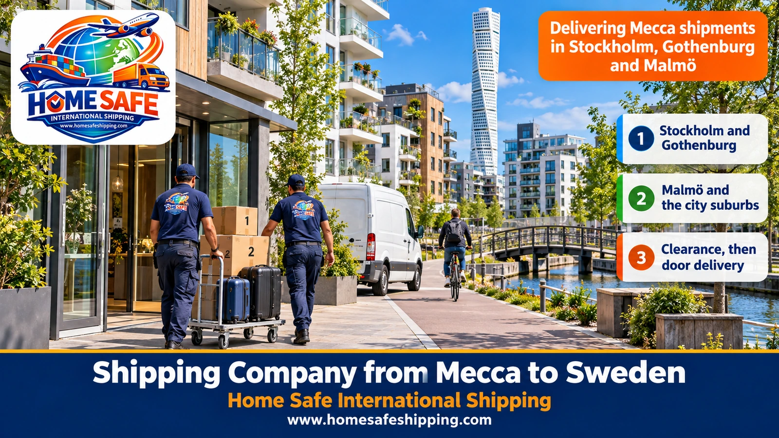 Delivering Mecca shipments in Stockholm, Gothenburg and Malmö