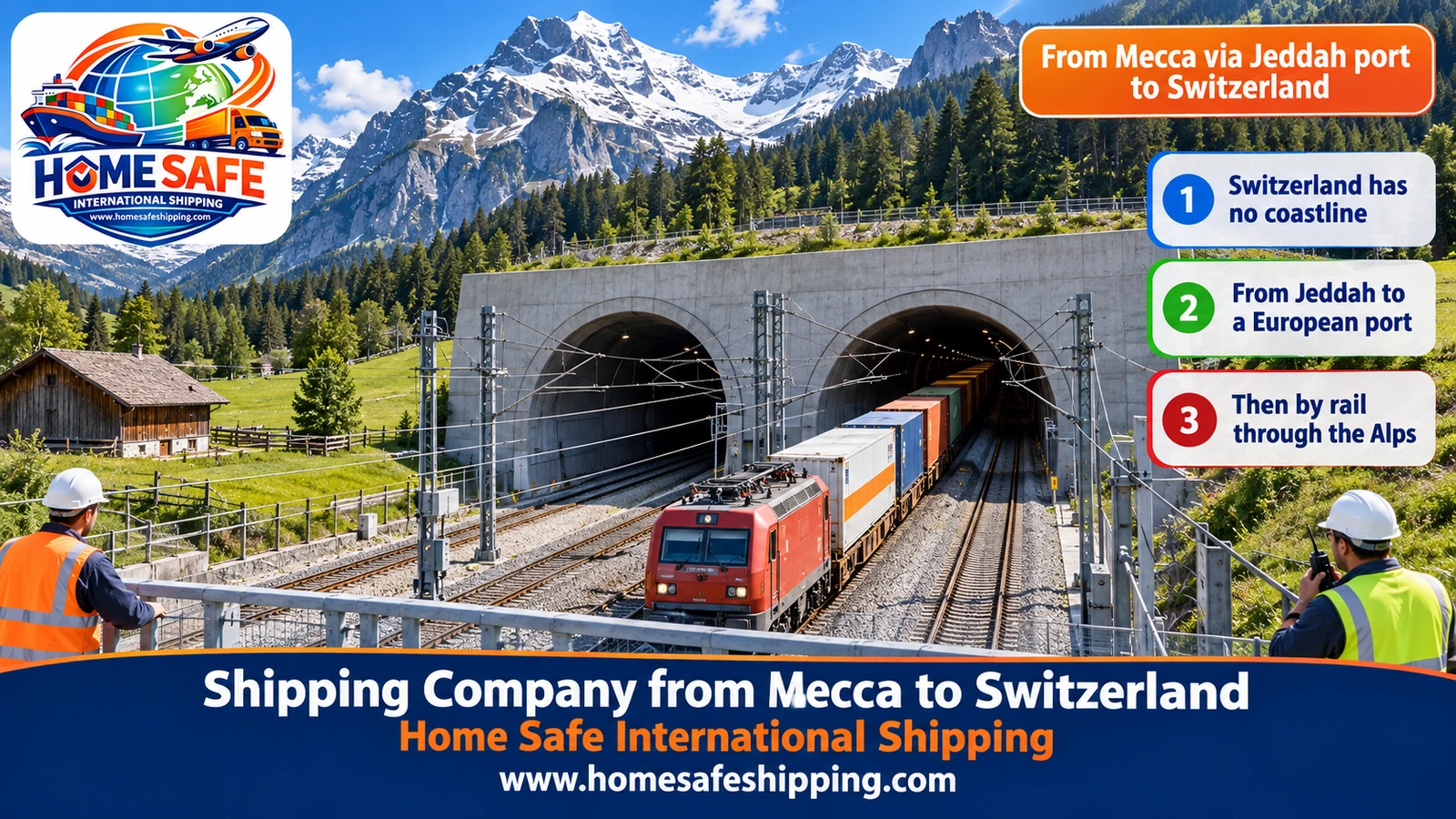 From Mecca via Jeddah port to Switzerland