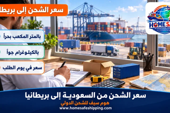 سعر الشحن من السعودية إلى بريطانيا