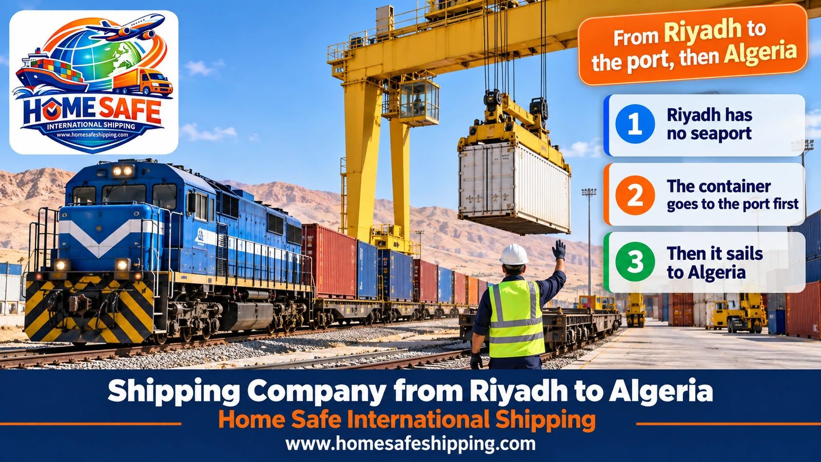 From Riyadh to the port, then Algeria