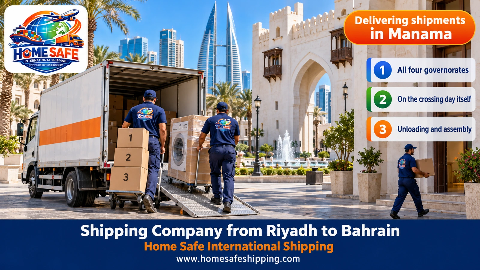 Delivering shipments in Manama
