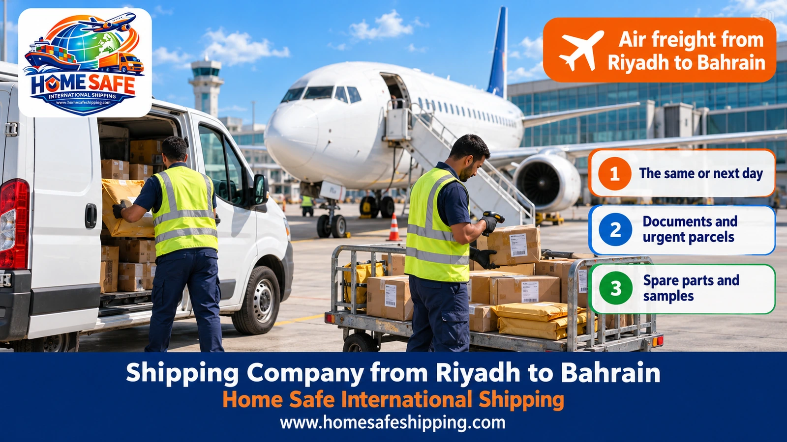 Air freight from Riyadh to Bahrain