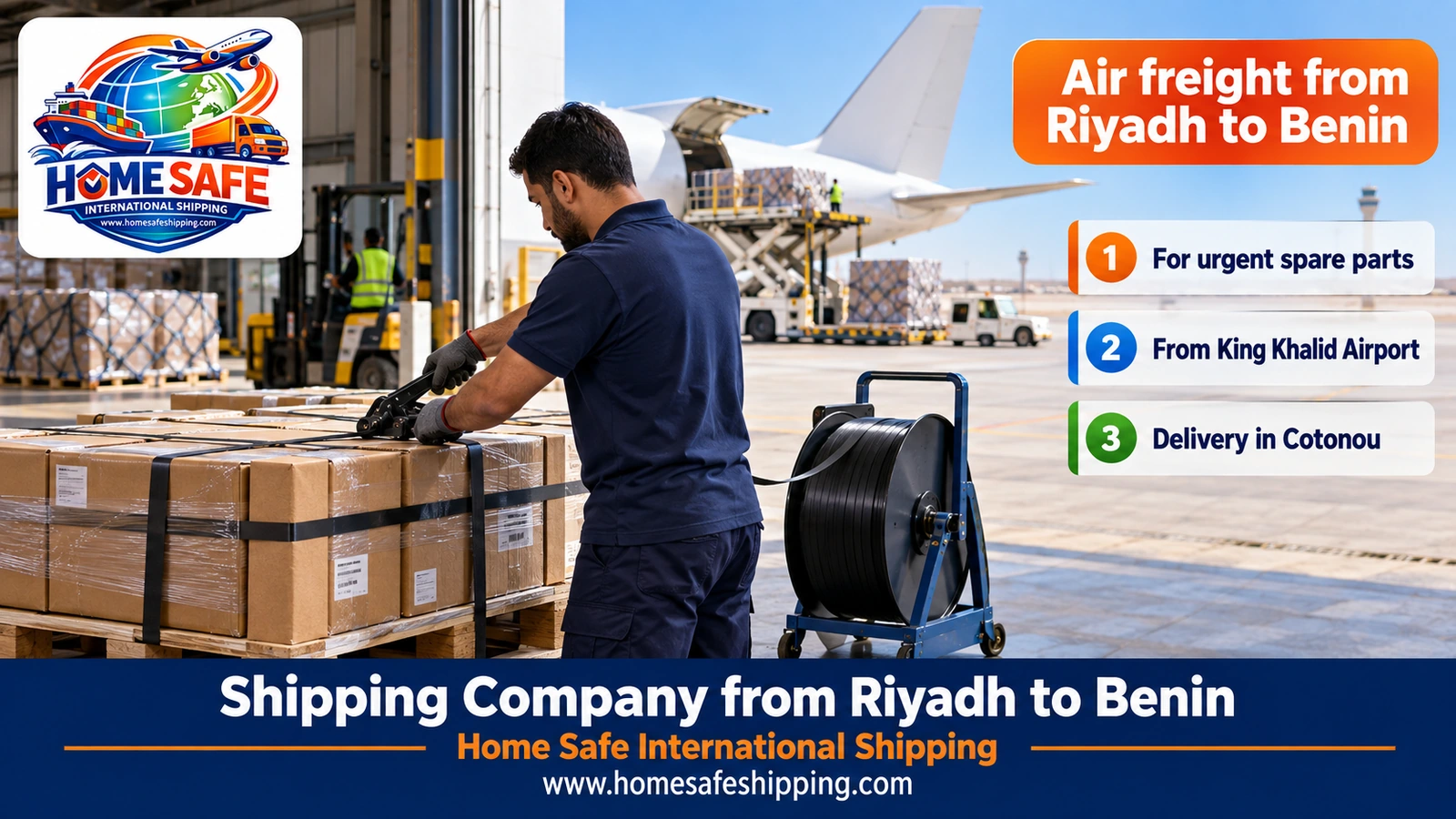 Air freight from Riyadh to Benin
