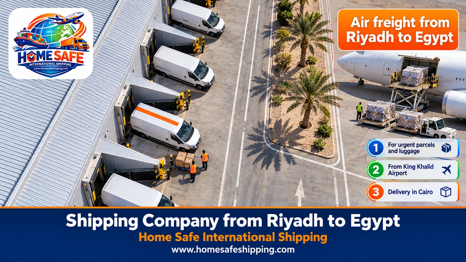 Air freight from Riyadh to Egypt