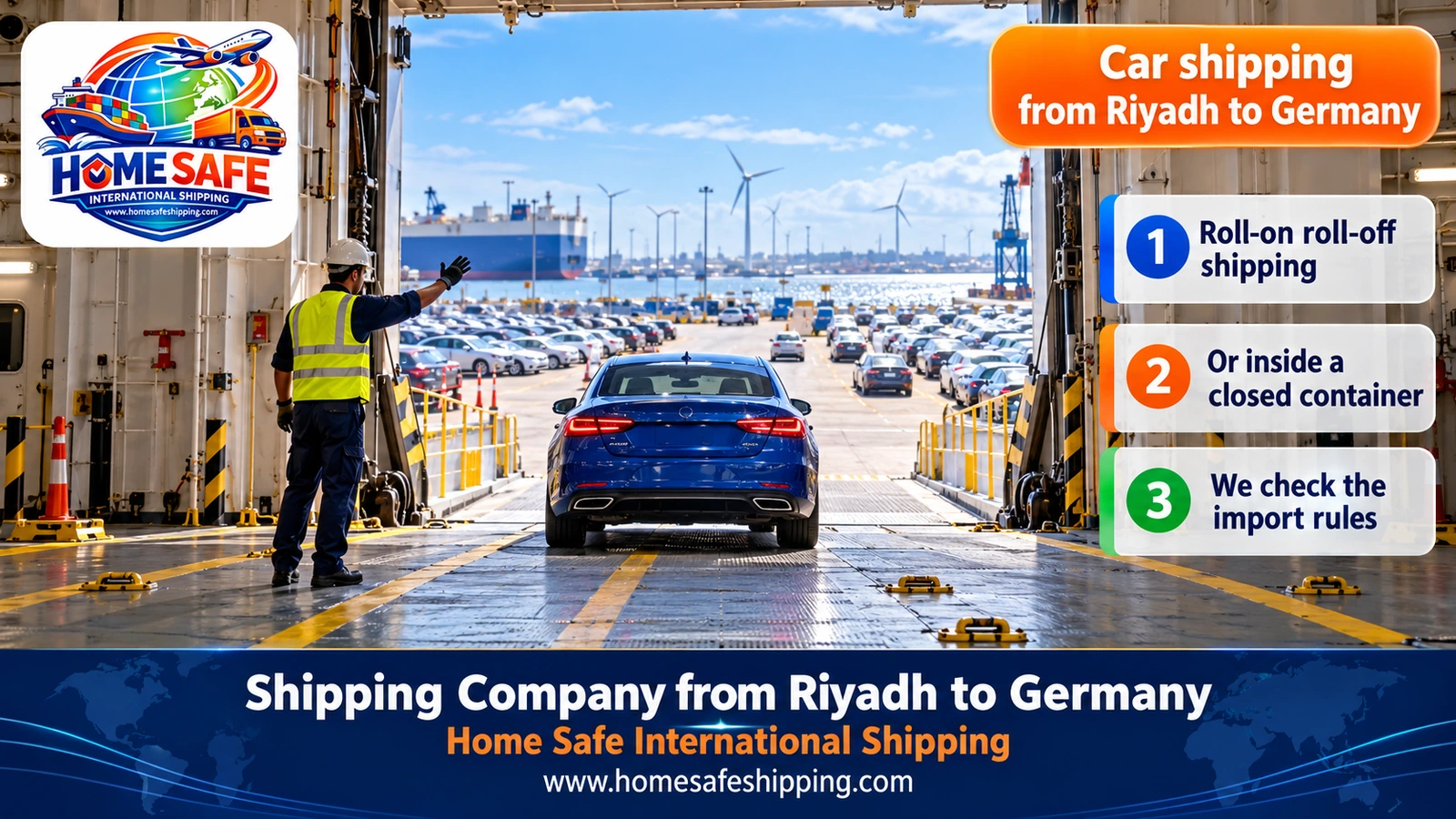 Car shipping from Riyadh to Germany
