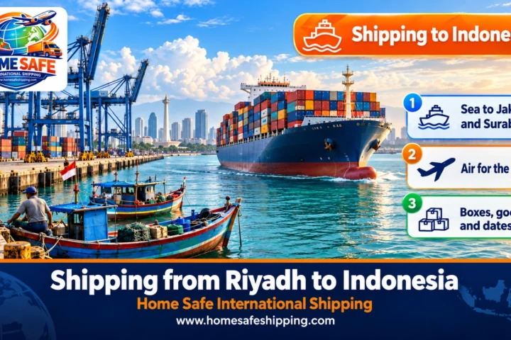 Shipping from Riyadh to Indonesia by sea