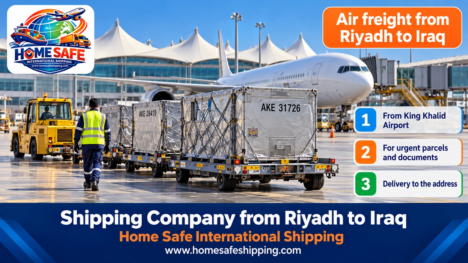Air freight from Riyadh to Iraq