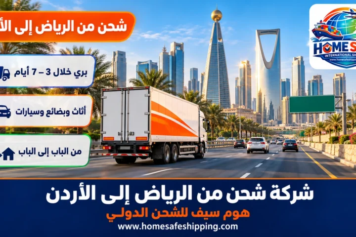 شركة شحن من الرياض إلى الأردن