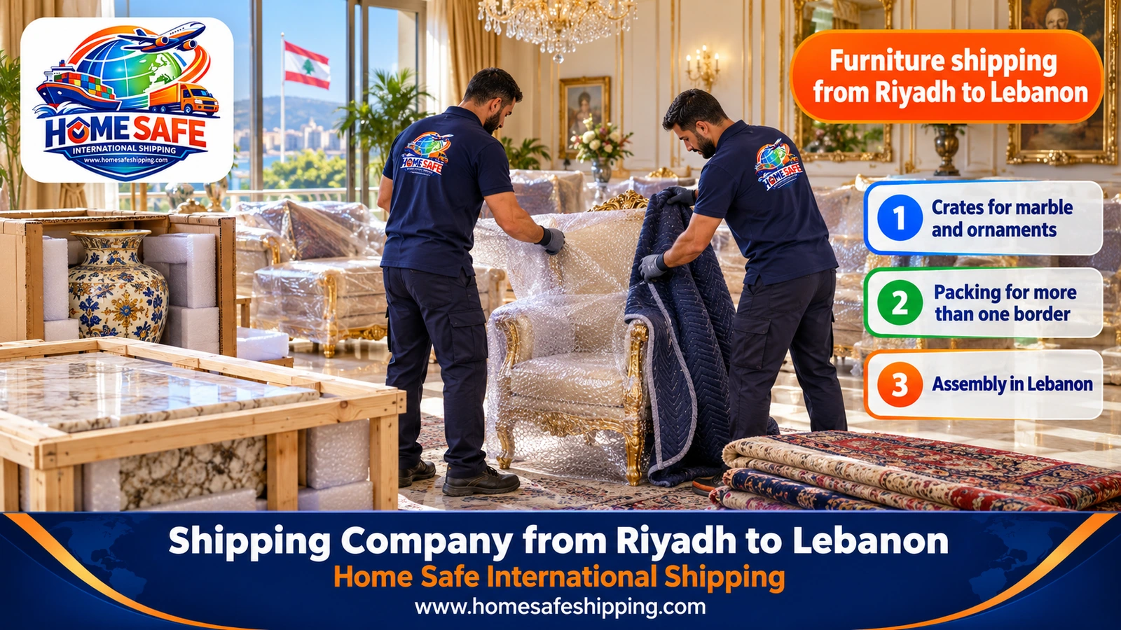 Furniture shipping from Riyadh to Lebanon