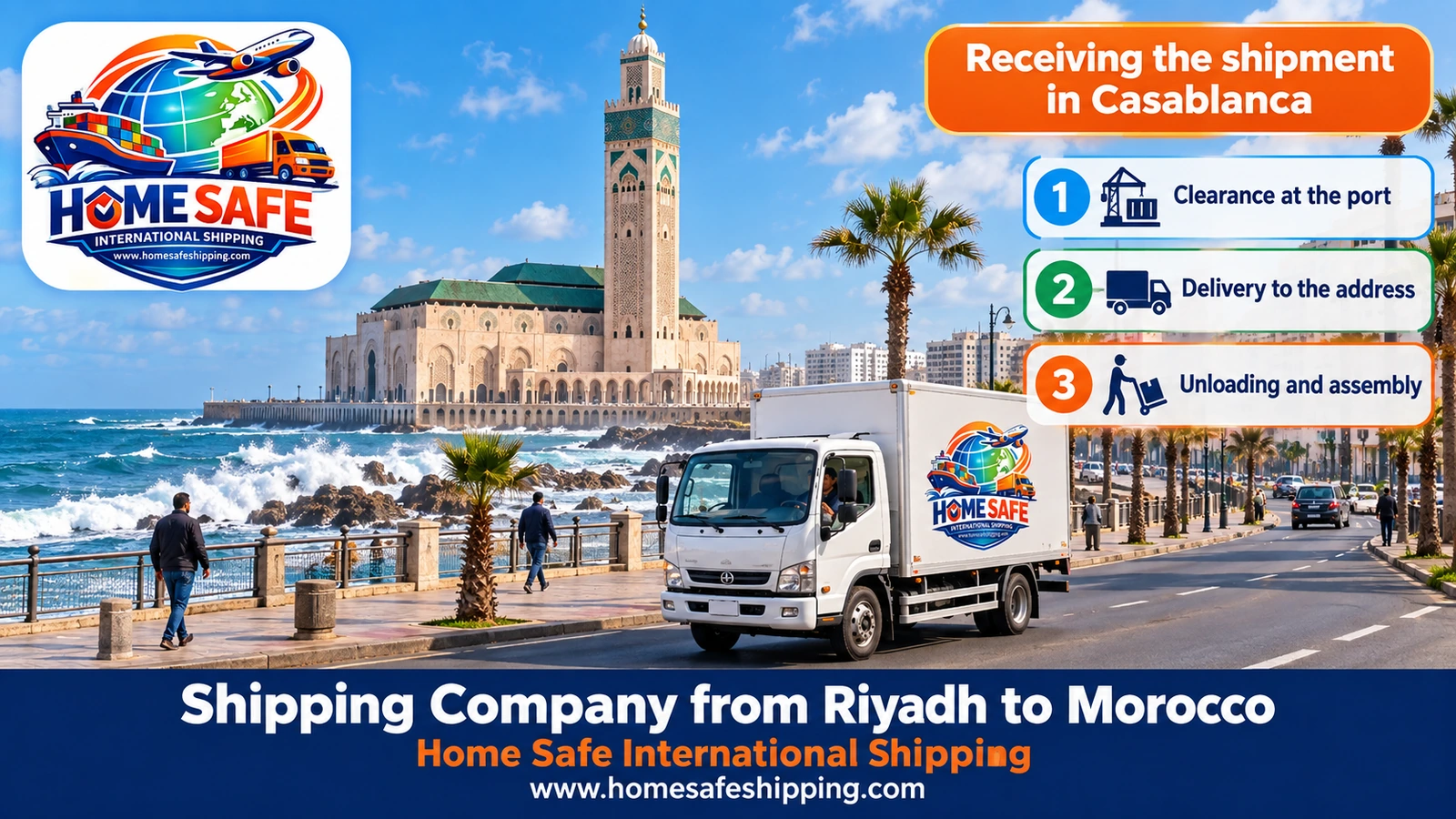 Receiving the shipment in Casablanca