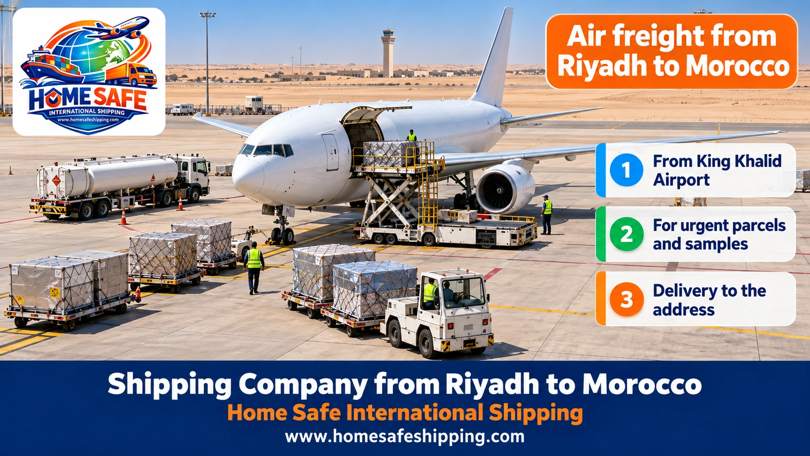 Air freight from Riyadh to Morocco