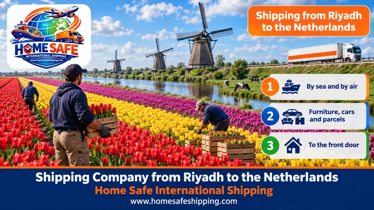 Shipping Company from Riyadh to the Netherlands