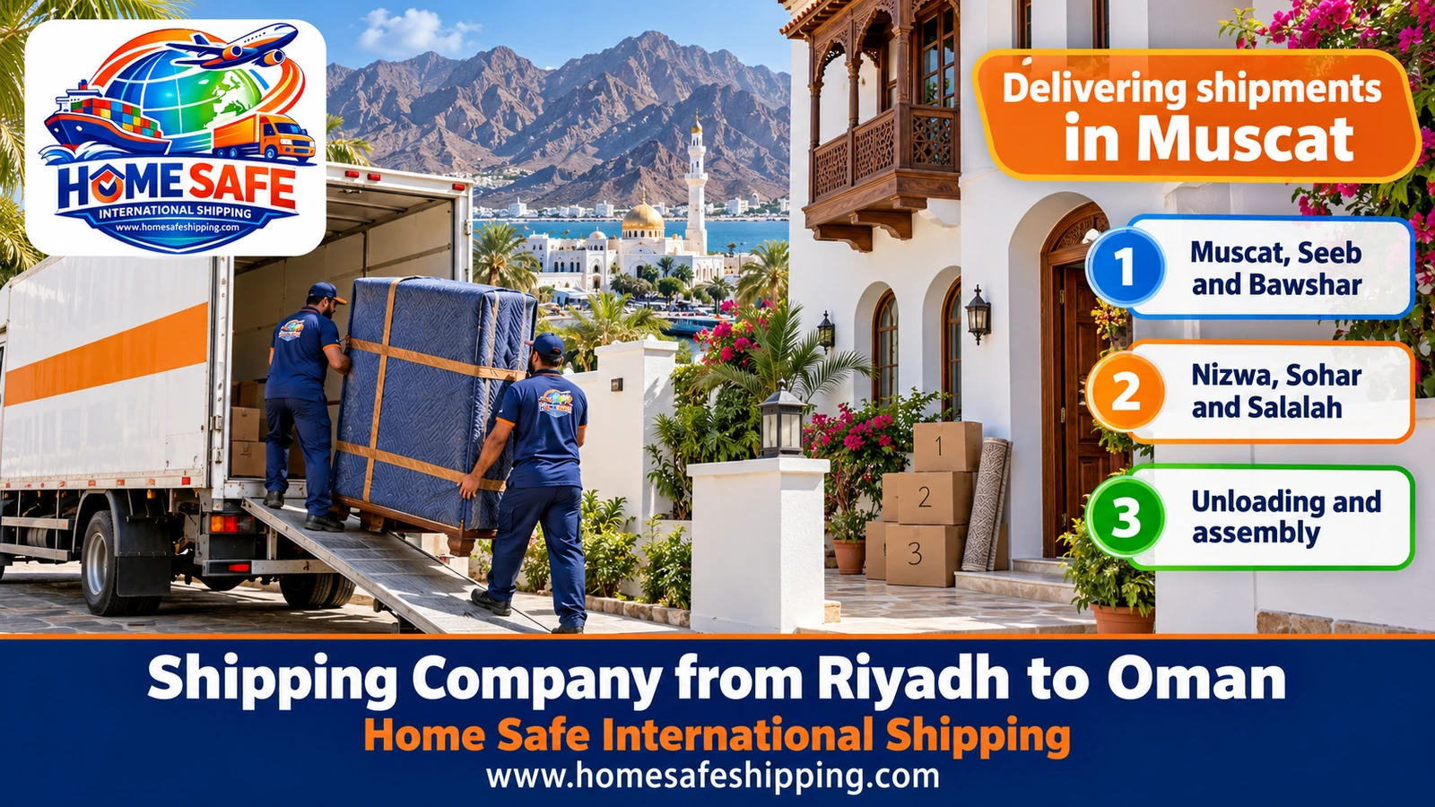 Delivering shipments in Muscat