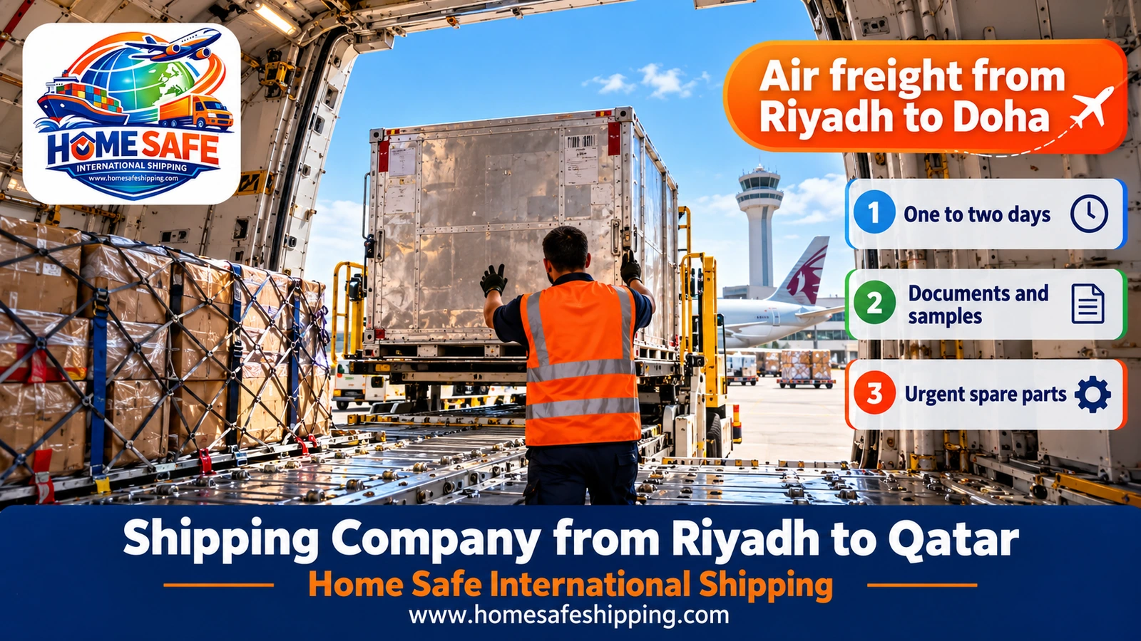 Air freight from Riyadh to Doha