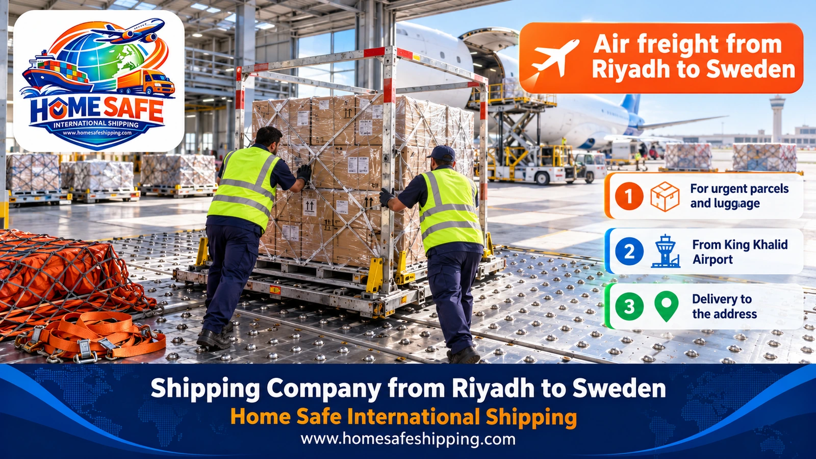 Air freight from Riyadh to Sweden