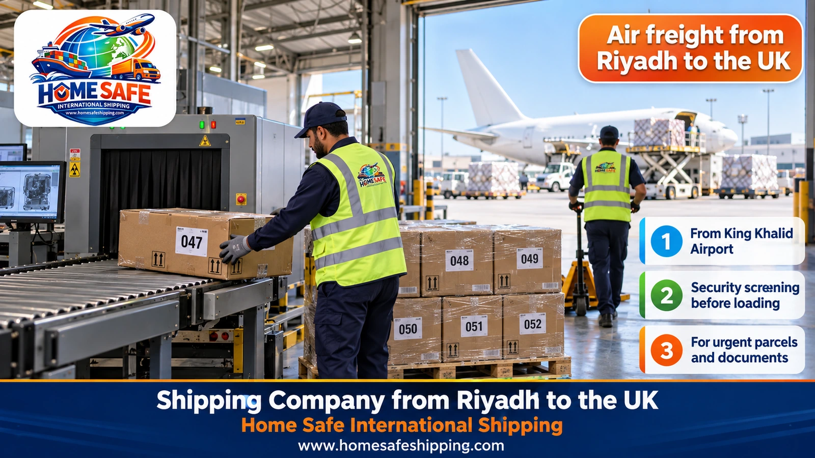 Air freight from Riyadh to the UK