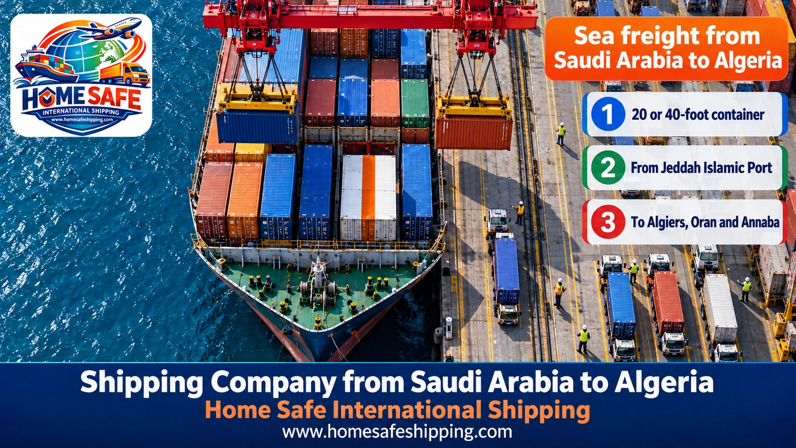 Sea freight from Saudi Arabia to Algeria