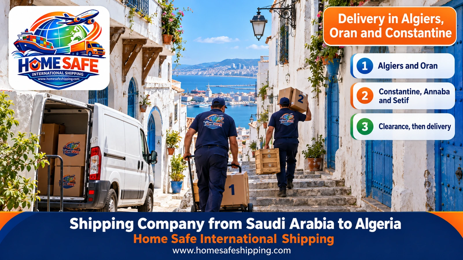 Delivery in Algiers, Oran and Constantine