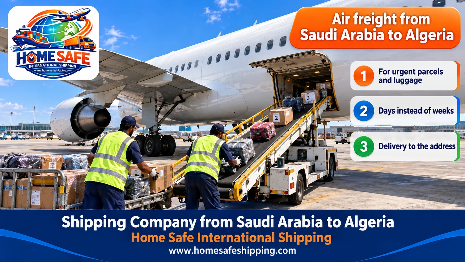 Air freight from Saudi Arabia to Algeria