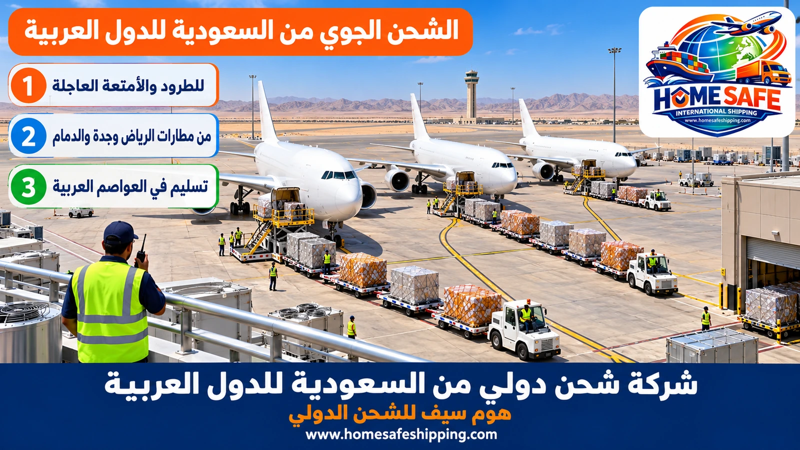 الشحن الجوي من السعودية للدول العربية