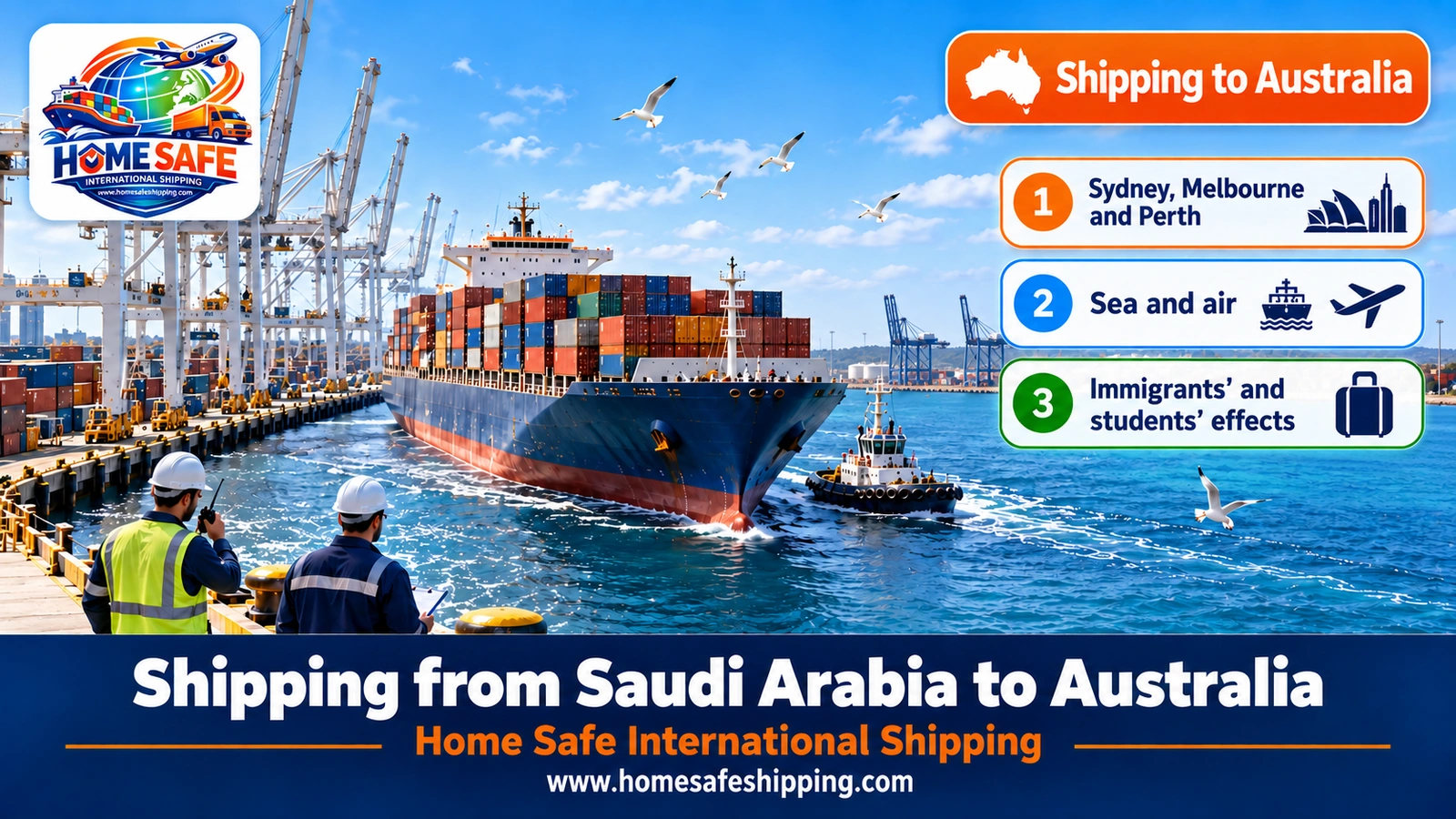 Shipping from Saudi Arabia to Australia by sea