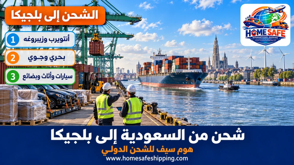 شحن من السعودية إلى بلجيكا عبر ميناء أنتويرب