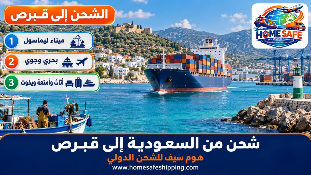 شحن من السعودية إلى قبرص بحراً