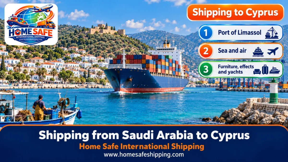 Shipping from Saudi Arabia to Cyprus by sea