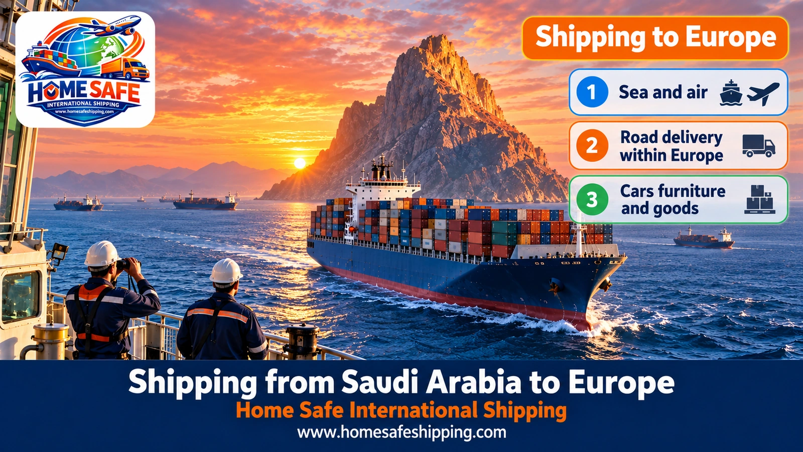 Shipping from Saudi Arabia to Europe by sea