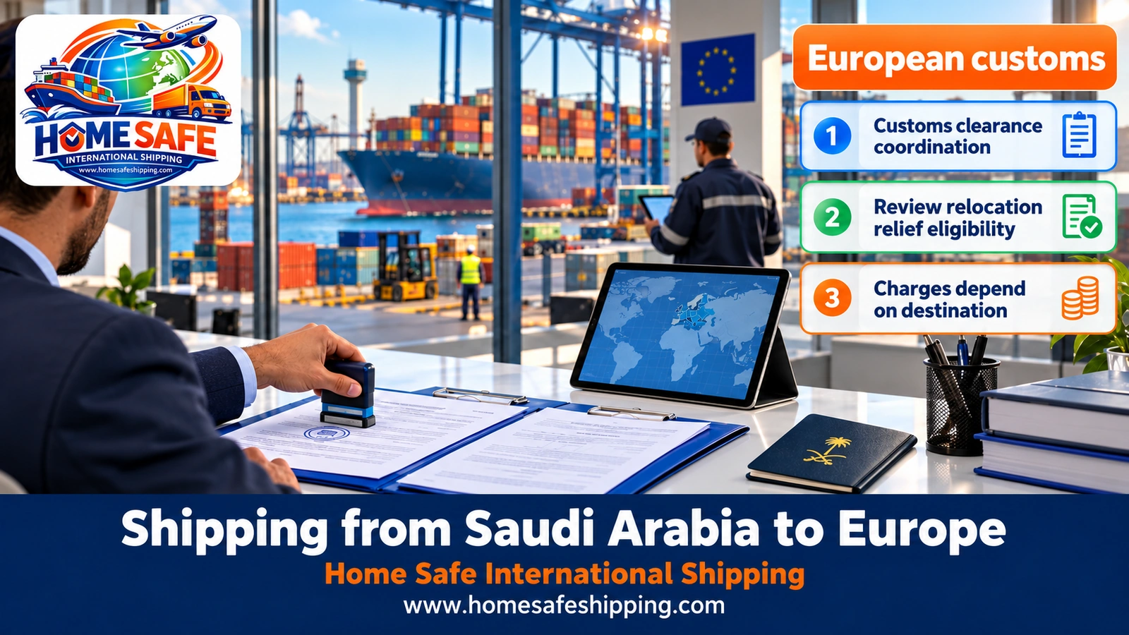European customs and clearance of shipments from Saudi Arabia