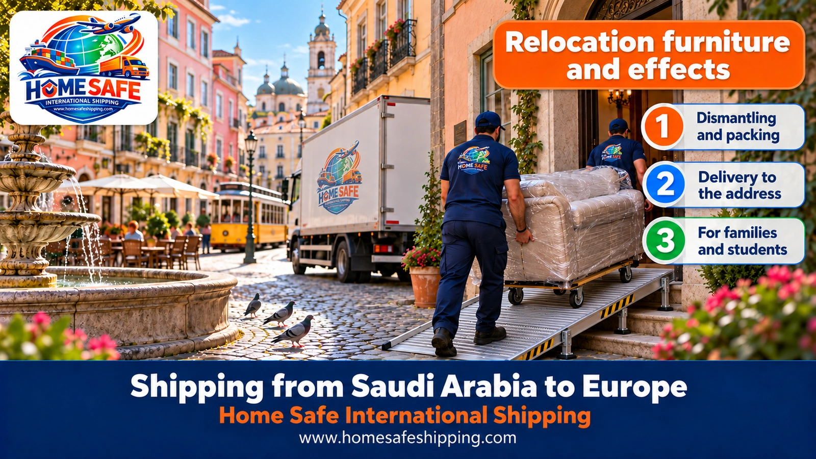 Delivering relocation furniture in European cities