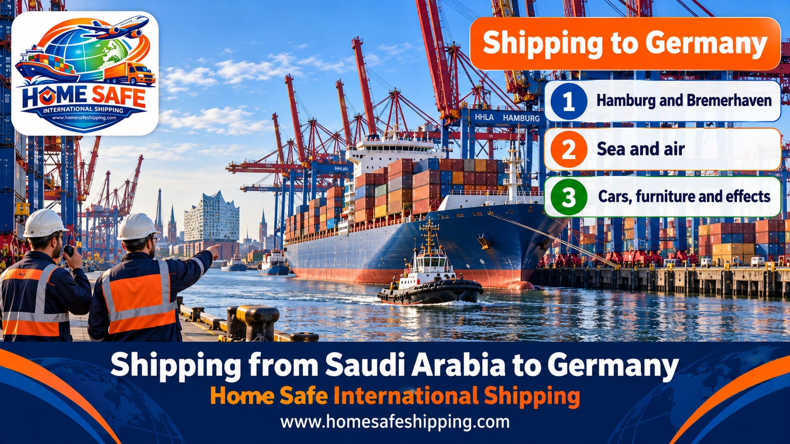 Shipping from Saudi Arabia to Germany via the port of Hamburg