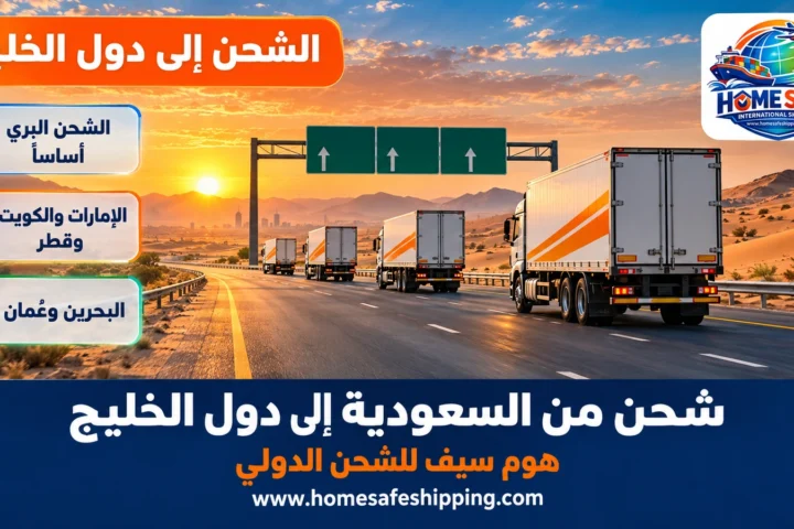 شحن من السعودية إلى دول الخليج براً