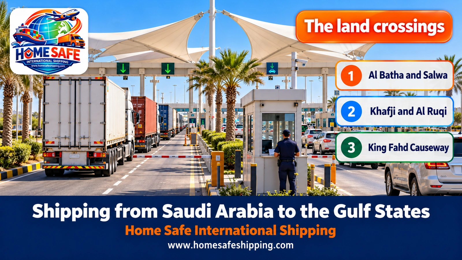 The land crossings between Saudi Arabia and the Gulf states