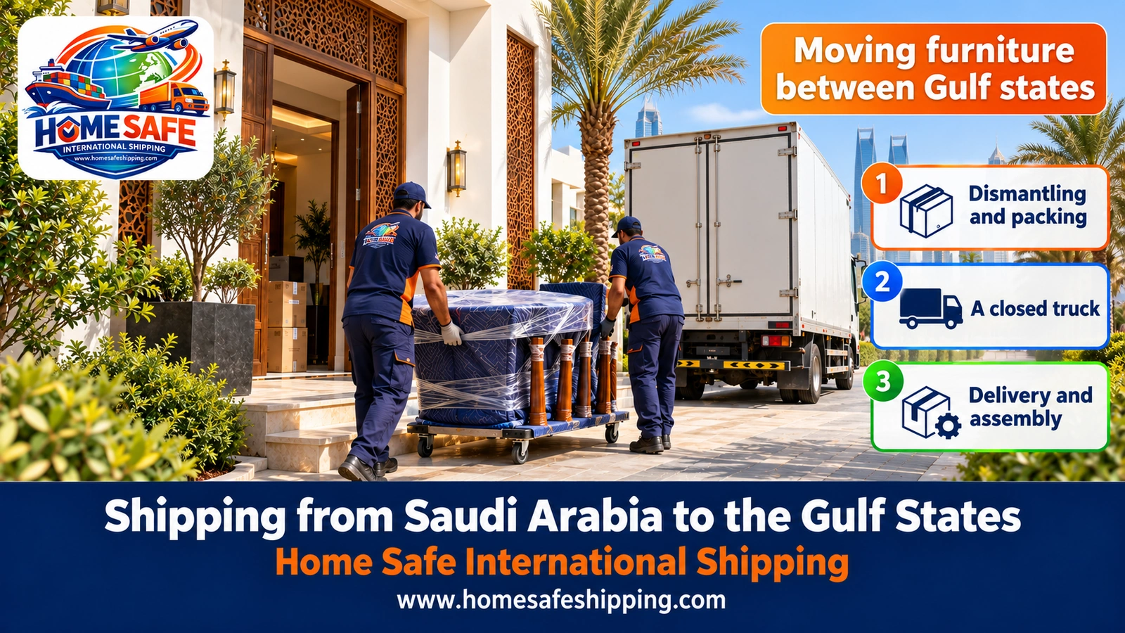 Moving furniture from Saudi Arabia to the Gulf states