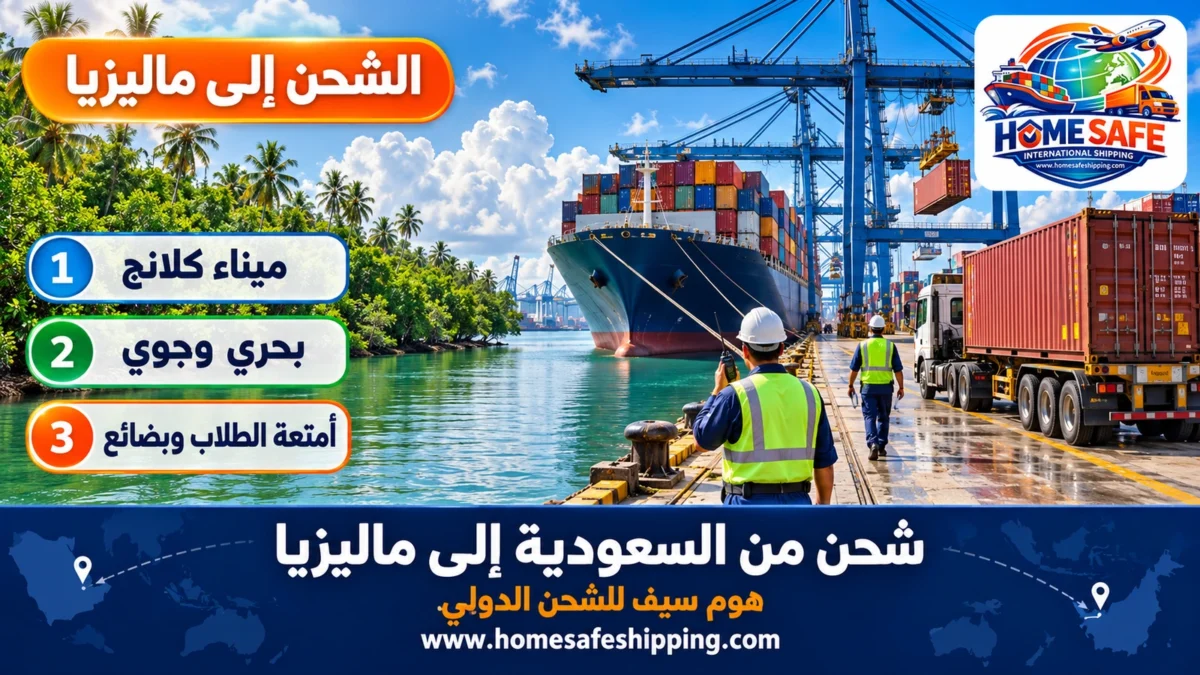 شحن من السعودية إلى ماليزيا عبر ميناء كلانج