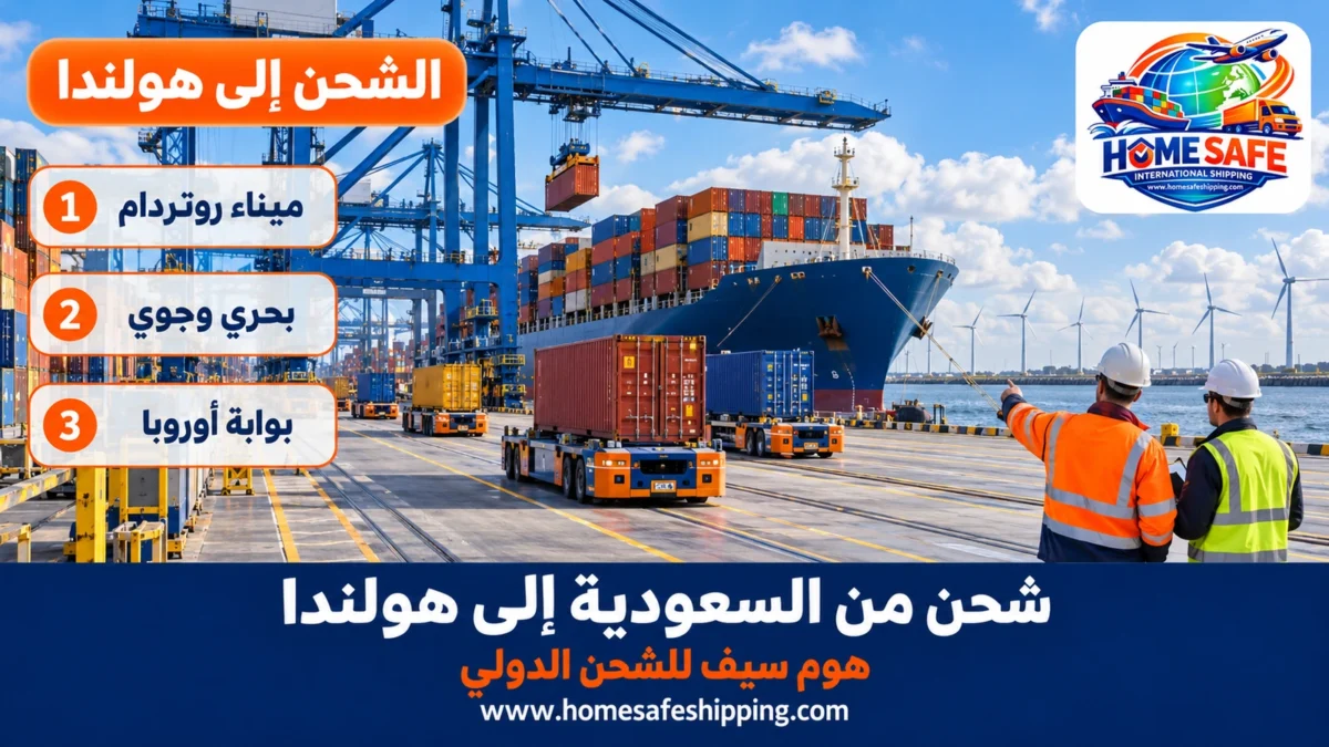 شحن من السعودية إلى هولندا عبر ميناء روتردام