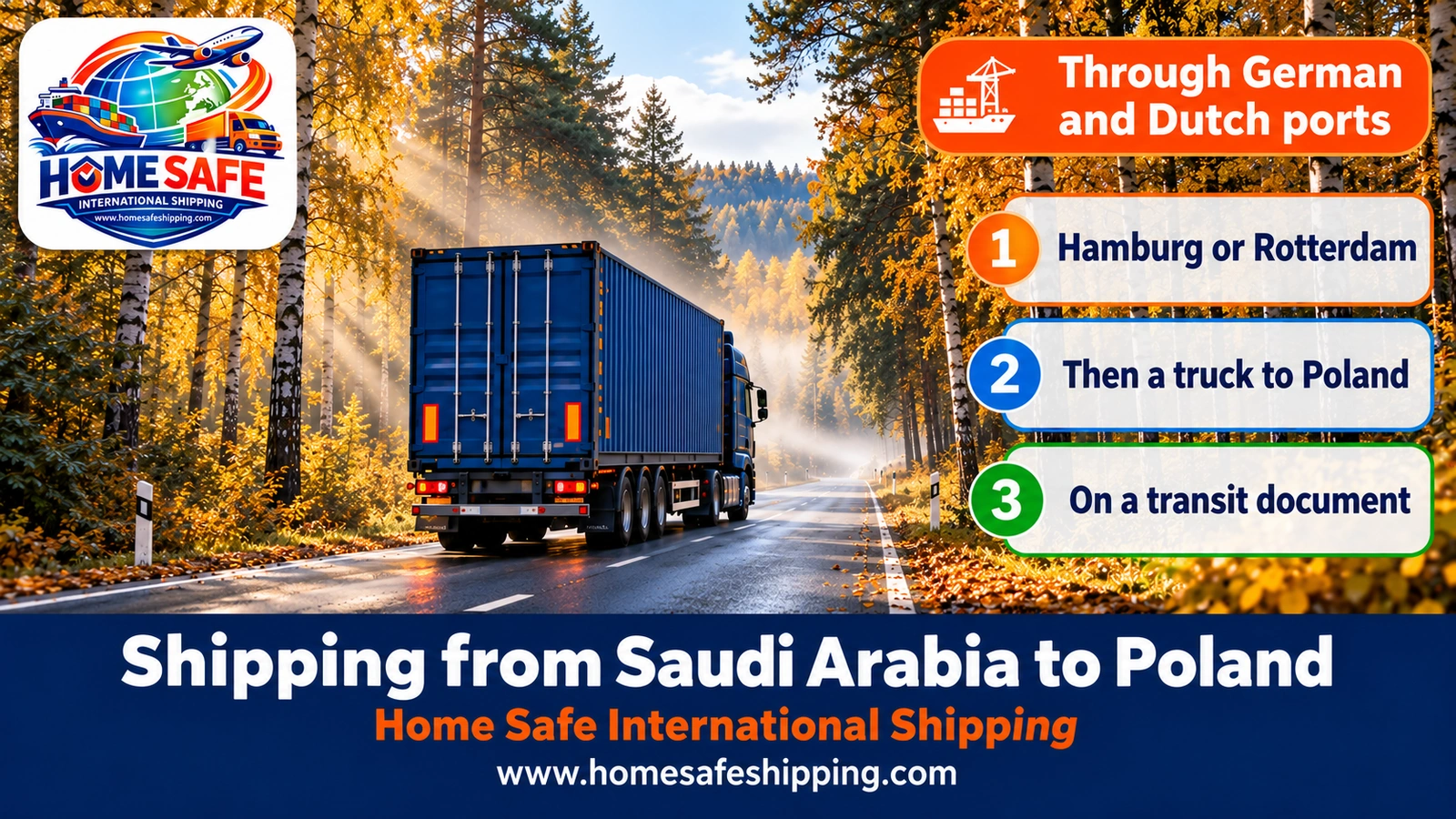 Moving shipments by road from German ports to Poland