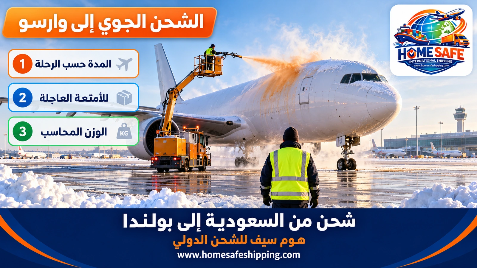 الشحن الجوي من السعودية إلى وارسو