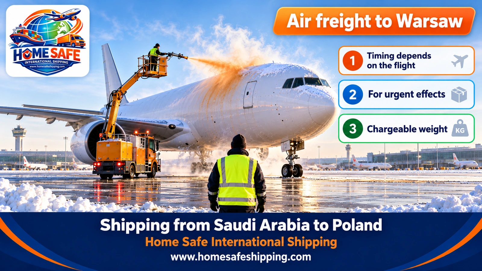 Air freight from Saudi Arabia to Warsaw