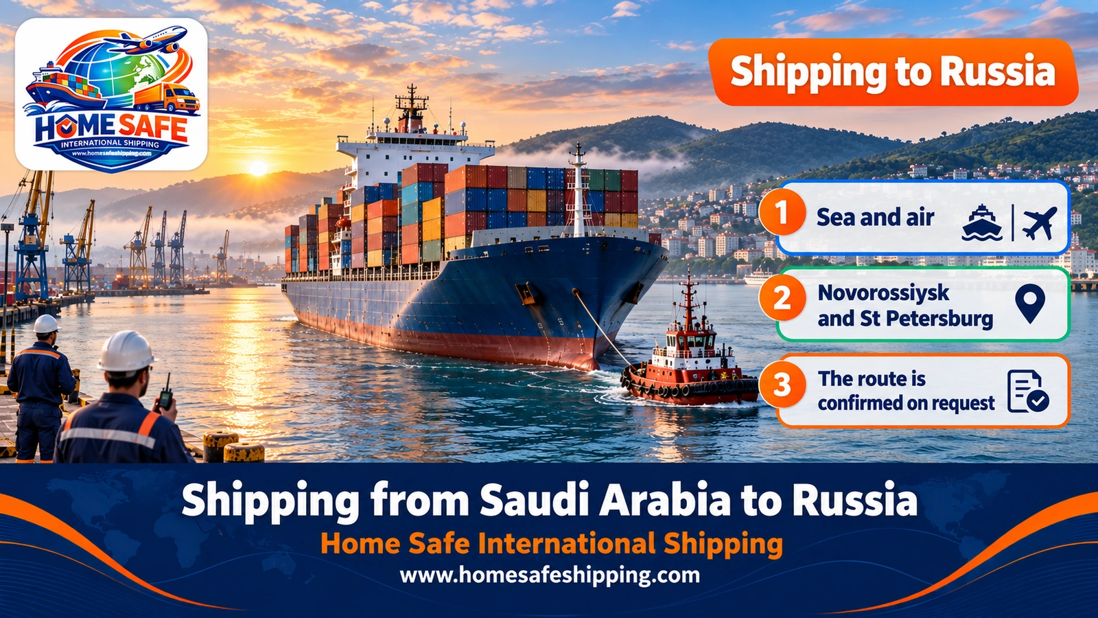 Shipping from Saudi Arabia to Russia by sea