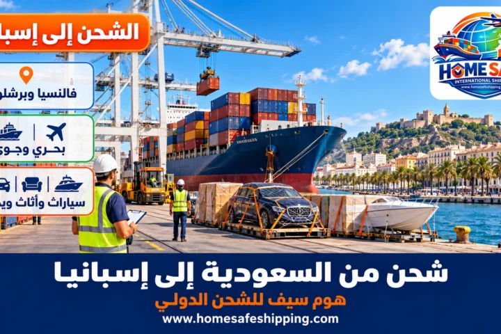 شحن من السعودية إلى إسبانيا عبر ميناء برشلونة