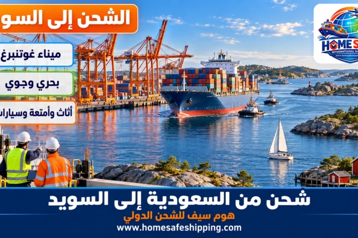 شحن من السعودية إلى السويد عبر ميناء غوتنبرغ