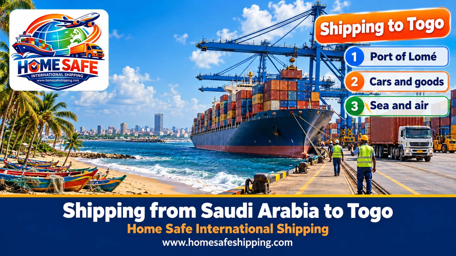 Shipping from Saudi Arabia to Togo via the Port of Lomé